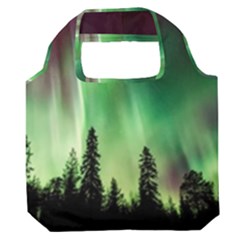 Aurora Borealis Northern Lights Premium Foldable Grocery Recycle Bag