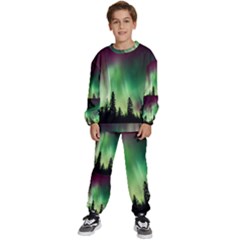 Aurora Borealis Northern Lights Kids  Sweatshirt set