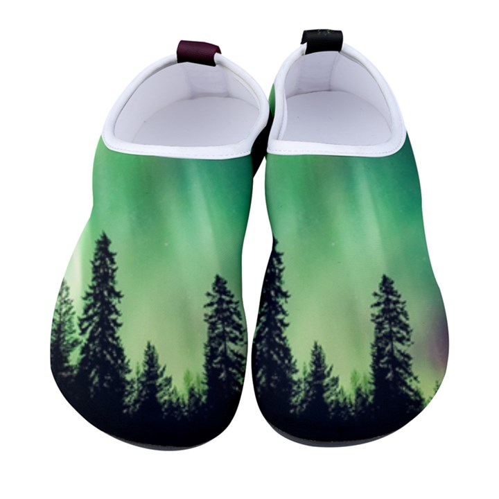 Aurora Borealis Northern Lights Men s Sock-Style Water Shoes