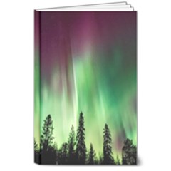 Aurora Borealis Northern Lights 8  x 10  Hardcover Notebook