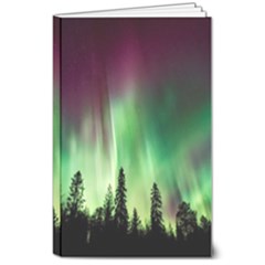 Aurora Borealis Northern Lights 8  x 10  Softcover Notebook