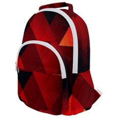 Abstract Triangle Wallpaper Rounded Multi Pocket Backpack by Ket1n9