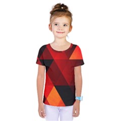 Abstract Triangle Wallpaper Kids  One Piece T-shirt