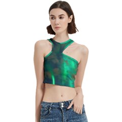 Northern Lights Plasma Sky Cut Out Top by Ket1n9