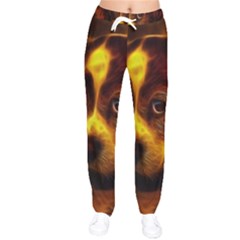 Cute 3d Dog Women Velvet Drawstring Pants by Ket1n9