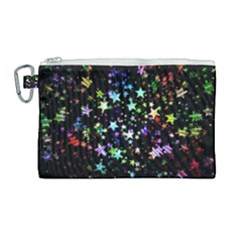 Christmas Star Gloss Lights Light Canvas Cosmetic Bag (large) by Ket1n9