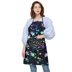 Christmas Star Gloss Lights Light Pocket Apron by Ket1n9