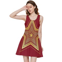 Christmas Star Seamless Pattern Inside Out Racerback Dress by Ket1n9