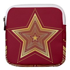 Christmas Star Seamless Pattern Mini Square Pouch by Ket1n9