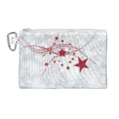 Christmas Star Snowflake Canvas Cosmetic Bag (large) by Ket1n9