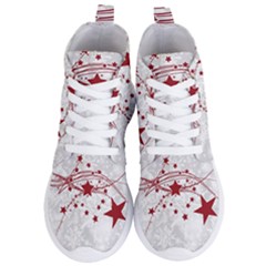 Christmas Star Snowflake Women s Lightweight High Top Sneakers