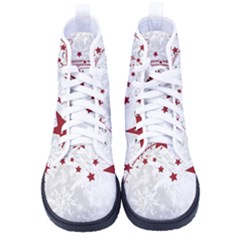 Christmas Star Snowflake Kid s High-top Canvas Sneakers by Ket1n9