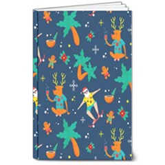 Colorful Funny Christmas Pattern 8  X 10  Softcover Notebook by Ket1n9