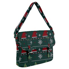 Beautiful Knitted Christmas Pattern Buckle Messenger Bag by Ket1n9