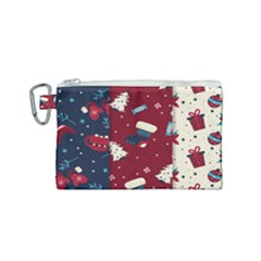 Flat Design Christmas Pattern Collection Art Canvas Cosmetic Bag (small) by Ket1n9