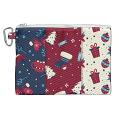 Flat Design Christmas Pattern Collection Art Canvas Cosmetic Bag (xl) by Ket1n9