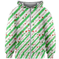 Christmas Paper Stars Pattern Texture Background Colorful Colors Seamless Kids  Zipper Hoodie Without Drawstring by Ket1n9