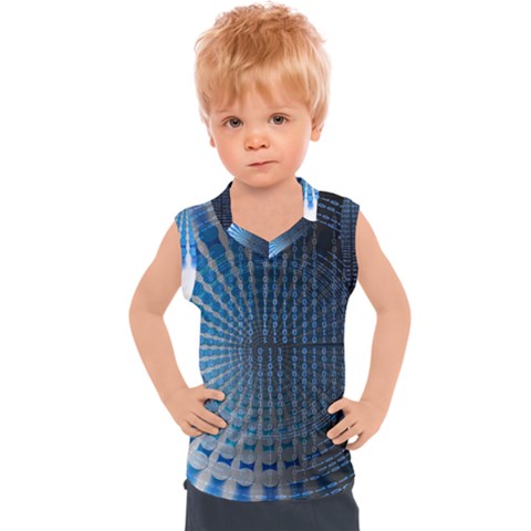 Data Computer Internet Online Kids  Sport Tank Top by Ket1n9