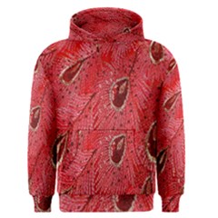 Red Peacock Floral Embroidered Long Qipao Traditional Chinese Cheongsam Mandarin Men s Core Hoodie