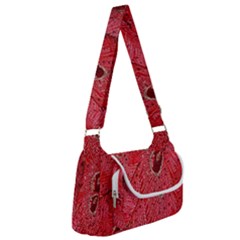 Red Peacock Floral Embroidered Long Qipao Traditional Chinese Cheongsam Mandarin Multipack Bag