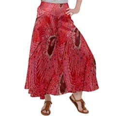 Red Peacock Floral Embroidered Long Qipao Traditional Chinese Cheongsam Mandarin Women s Satin Palazzo Pants by Ket1n9