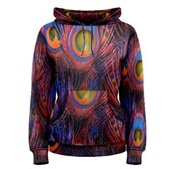 Pretty Peacock Feather Women s Pullover Hoodie by Ket1n9