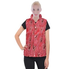 Red Peacock Floral Embroidered Long Qipao Traditional Chinese Cheongsam Mandarin Women s Button Up Vest