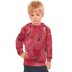 Red Peacock Floral Embroidered Long Qipao Traditional Chinese Cheongsam Mandarin Kids  Hooded Pullover