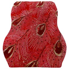 Red Peacock Floral Embroidered Long Qipao Traditional Chinese Cheongsam Mandarin Car Seat Velour Cushion 