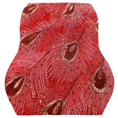 Red Peacock Floral Embroidered Long Qipao Traditional Chinese Cheongsam Mandarin Car Seat Back Cushion 
