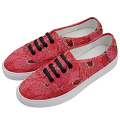 Red Peacock Floral Embroidered Long Qipao Traditional Chinese Cheongsam Mandarin Women s Classic Low Top Sneakers