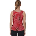 Red Peacock Floral Embroidered Long Qipao Traditional Chinese Cheongsam Mandarin Velvet Tank Top View2