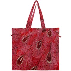 Red Peacock Floral Embroidered Long Qipao Traditional Chinese Cheongsam Mandarin Canvas Travel Bag