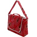 Red Peacock Floral Embroidered Long Qipao Traditional Chinese Cheongsam Mandarin Box Up Messenger Bag View1