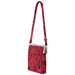 Red Peacock Floral Embroidered Long Qipao Traditional Chinese Cheongsam Mandarin Multi Function Travel Bag