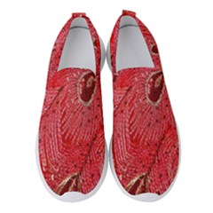 Red Peacock Floral Embroidered Long Qipao Traditional Chinese Cheongsam Mandarin Women s Slip On Sneakers