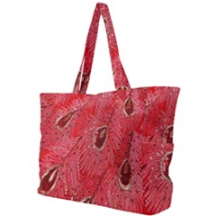 Red Peacock Floral Embroidered Long Qipao Traditional Chinese Cheongsam Mandarin Simple Shoulder Bag