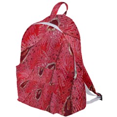 Red Peacock Floral Embroidered Long Qipao Traditional Chinese Cheongsam Mandarin The Plain Backpack