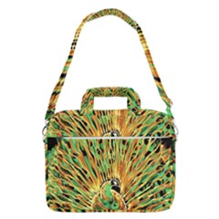 Unusual Peacock Drawn With Flame Lines Macbook Pro 16  Shoulder Laptop Bag by Ket1n9