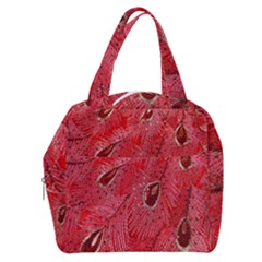 Red Peacock Floral Embroidered Long Qipao Traditional Chinese Cheongsam Mandarin Boxy Hand Bag