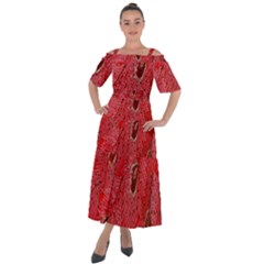 Red Peacock Floral Embroidered Long Qipao Traditional Chinese Cheongsam Mandarin Shoulder Straps Boho Maxi Dress 
