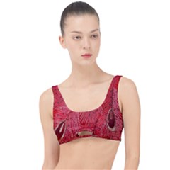 Red Peacock Floral Embroidered Long Qipao Traditional Chinese Cheongsam Mandarin The Little Details Bikini Top