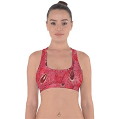 Red Peacock Floral Embroidered Long Qipao Traditional Chinese Cheongsam Mandarin Cross Back Hipster Bikini Top 