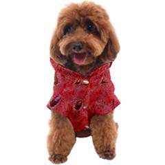 Red Peacock Floral Embroidered Long Qipao Traditional Chinese Cheongsam Mandarin Dog Coat