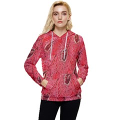 Red Peacock Floral Embroidered Long Qipao Traditional Chinese Cheongsam Mandarin Women s Lightweight Drawstring Hoodie