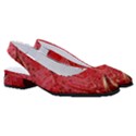 Red Peacock Floral Embroidered Long Qipao Traditional Chinese Cheongsam Mandarin Women s Classic Slingback Heels View3