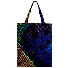 Peacock Feather Retina Mac Zipper Classic Tote Bag by Ket1n9