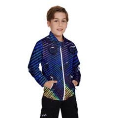 Peacock Feather Retina Mac Kids  Windbreaker by Ket1n9