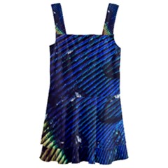 Peacock Feather Retina Mac Kids  Layered Skirt Swimsuit by Ket1n9