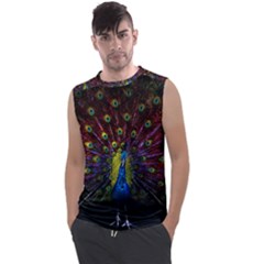 Beautiful Peacock Feather Men s Regular Tank Top by Ket1n9